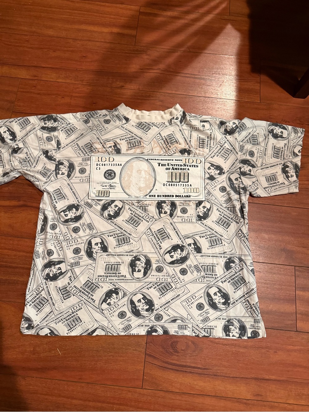 Elementz Kids Money-Print Short Sleeve Tee - White Black